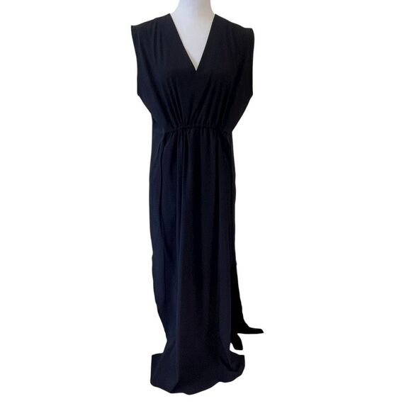 Athleta Marlow Maxi Dress Black Size  Medium Petite MP - Picture 1 of 11